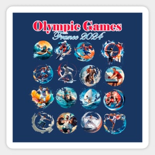 Olympic Games 2024 France Magnet